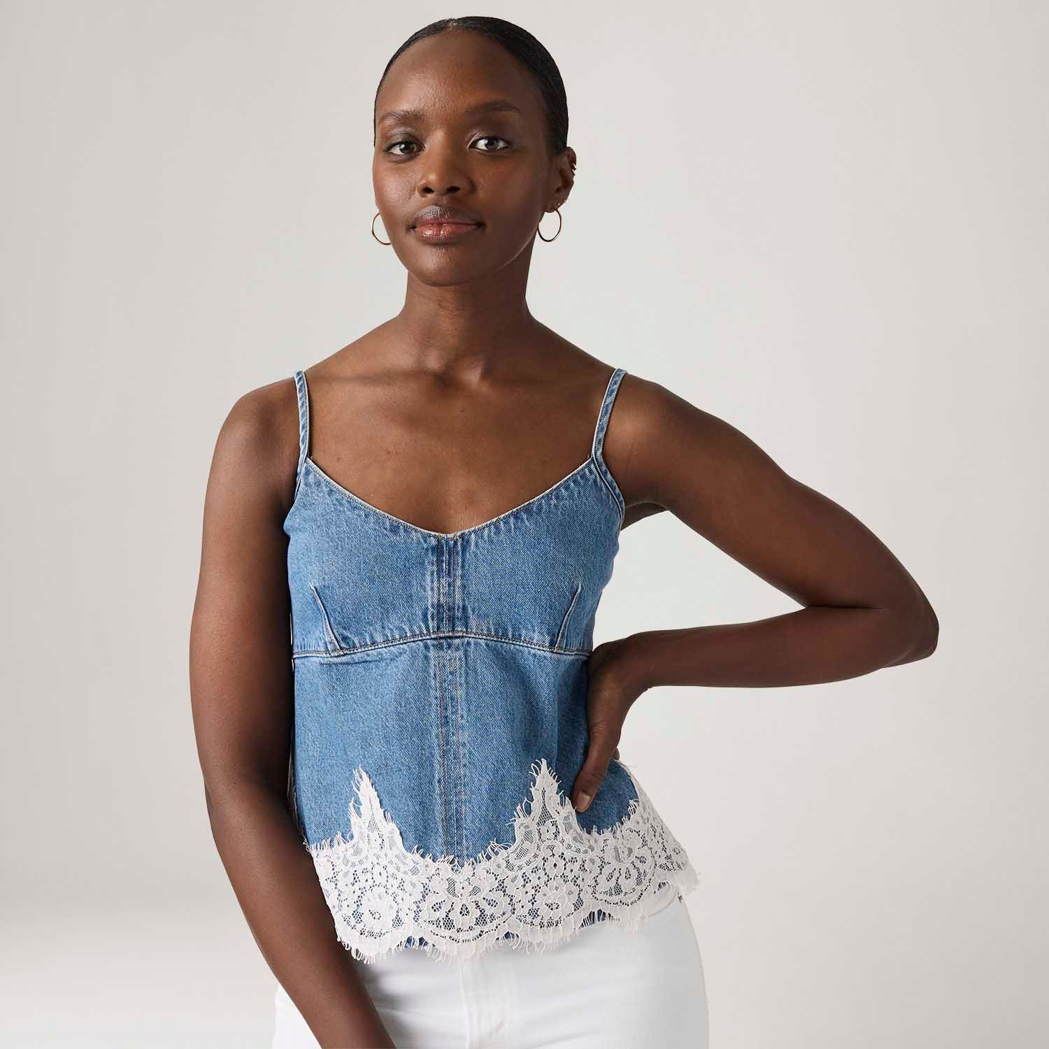 Blusa Jeans Levi's® Cami 90's Lavagem Média — Levi's