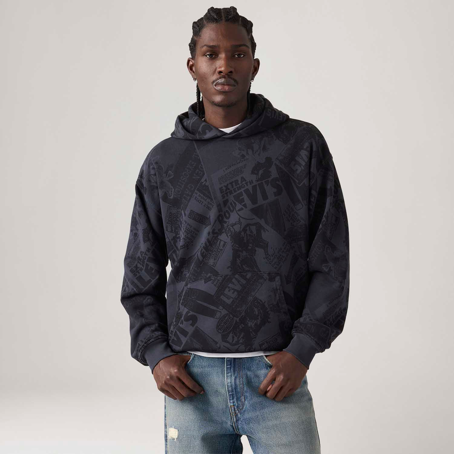 Moletom Levi's® Sunset Graphic Hoodie com Capuz Azul — Levi's