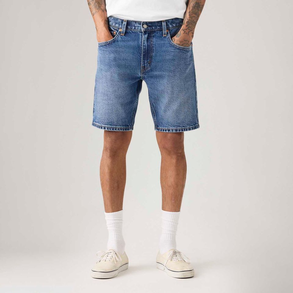 Bermuda Jeans Levi's® 412® Slim Lavagem Média