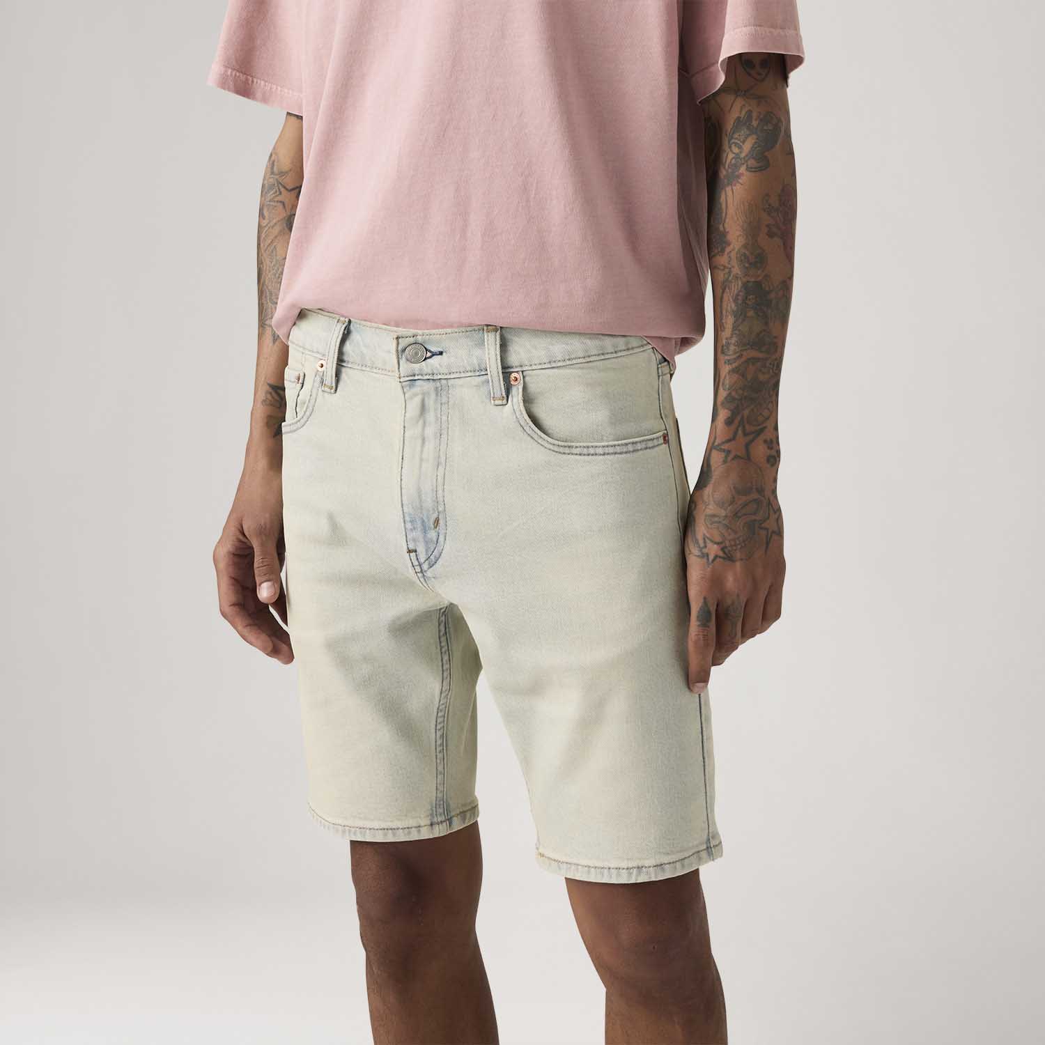 Bermuda Jeans Levi's® 412® Slim Lavagem Clara