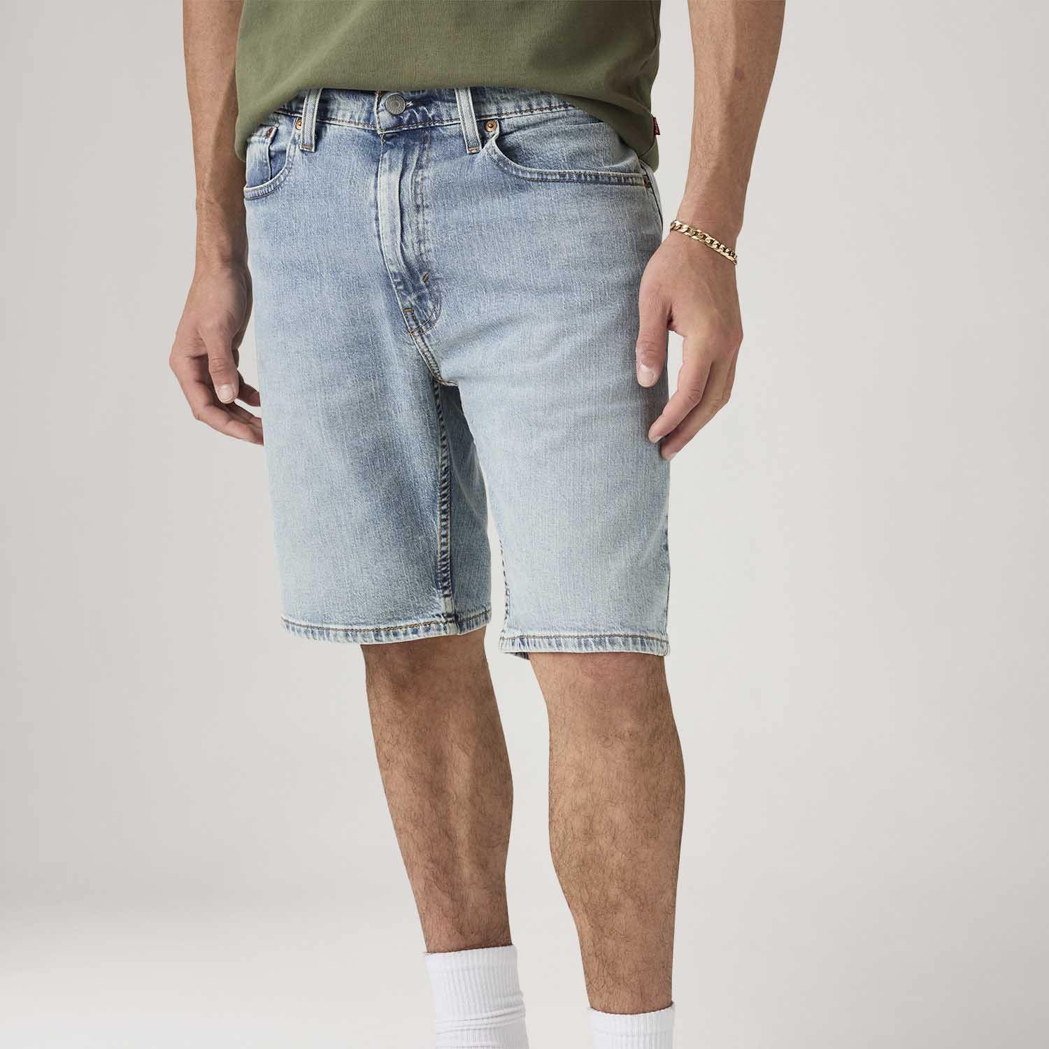 Bermuda Jeans Levi's® 405® Standard Lavagem Clara