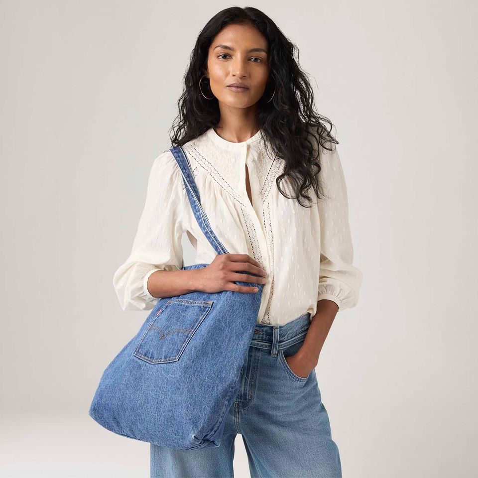 Tote Bag Jeans Levi's® Elevation Lavagem Média - U Usa | U Br