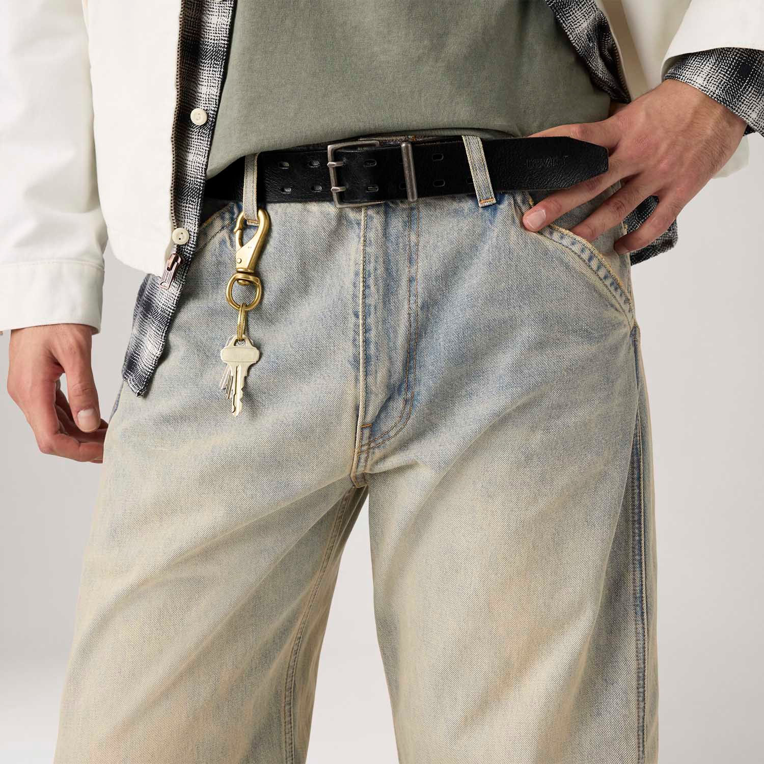 Cinto Levi's® Potrero Double Preto