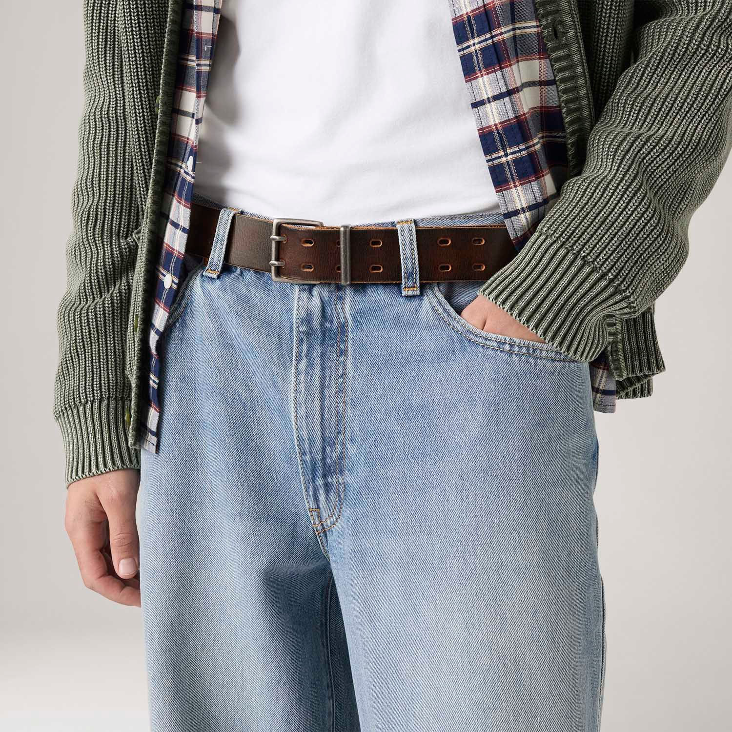 Cinto Levi's® Potrero Double Marrom
