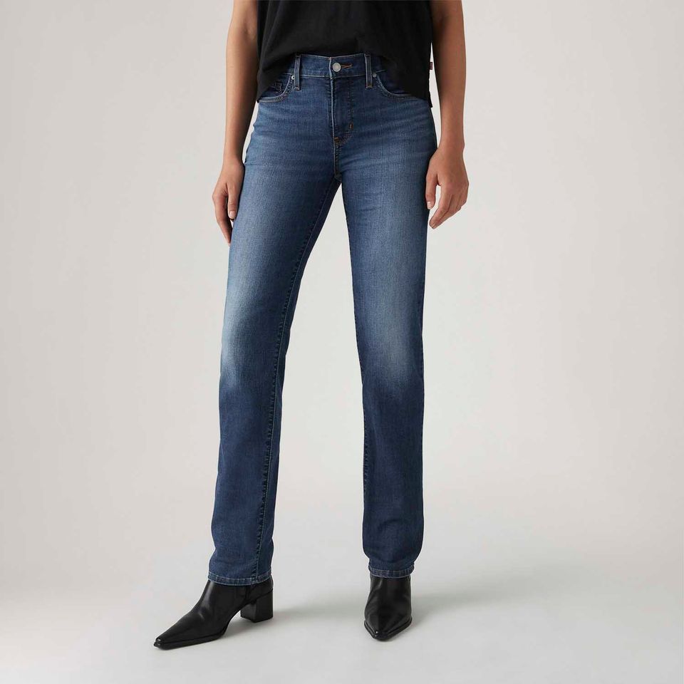 Calça Jeans Levi's® 314® Shaping Straight Lavagem Escura