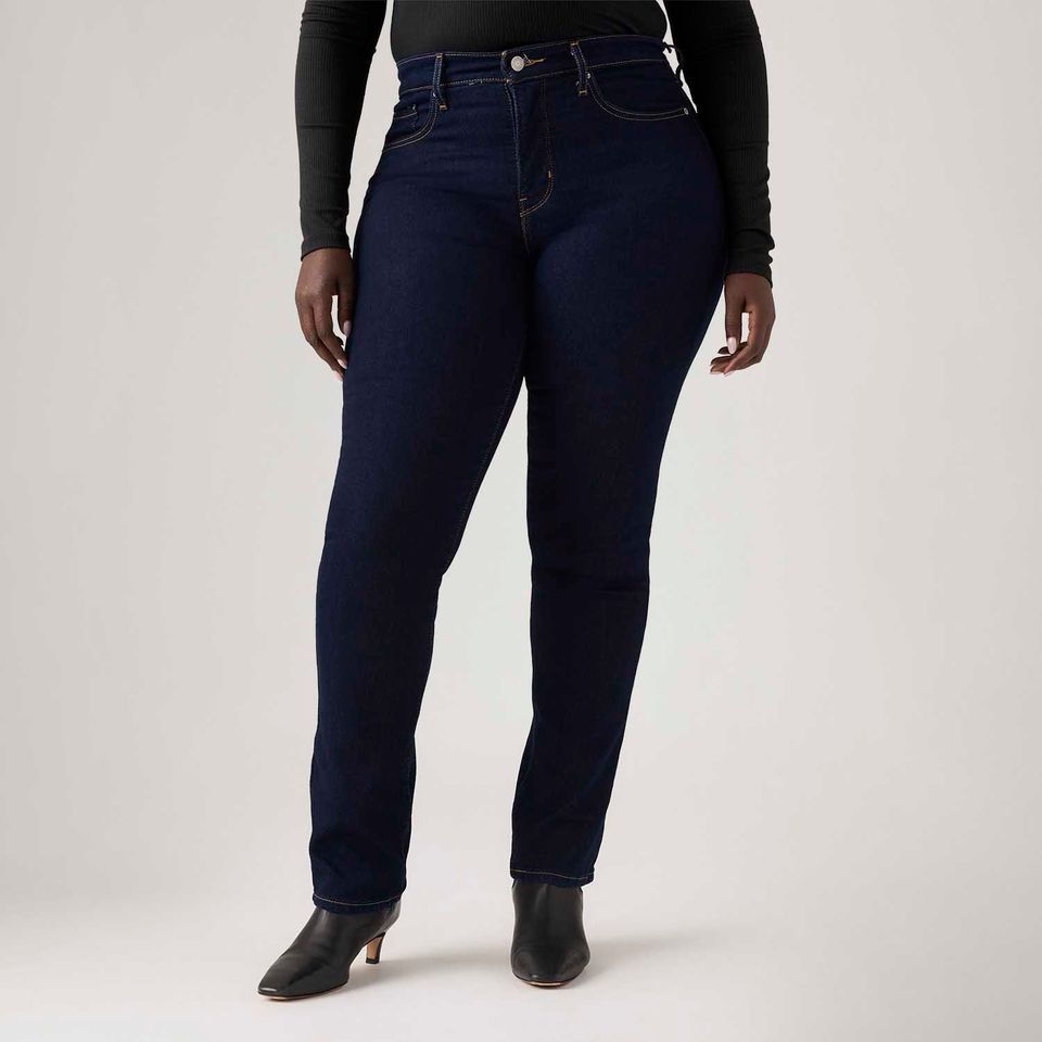 Calça Jeans Levi's® 314® Shaping Straight Lavagem Escura