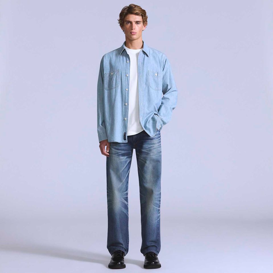 Calça Jeans Levi's® Blue Tab Anchor Relaxed Lavagem Média
