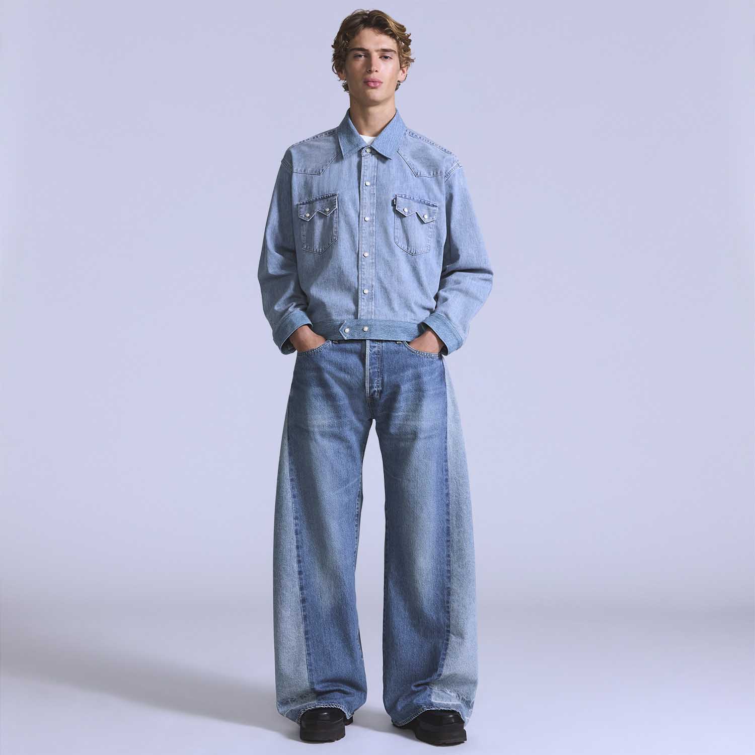 Calça Jeans Levi's® Blue Tab 501® 80's Costumized Lavagem Média