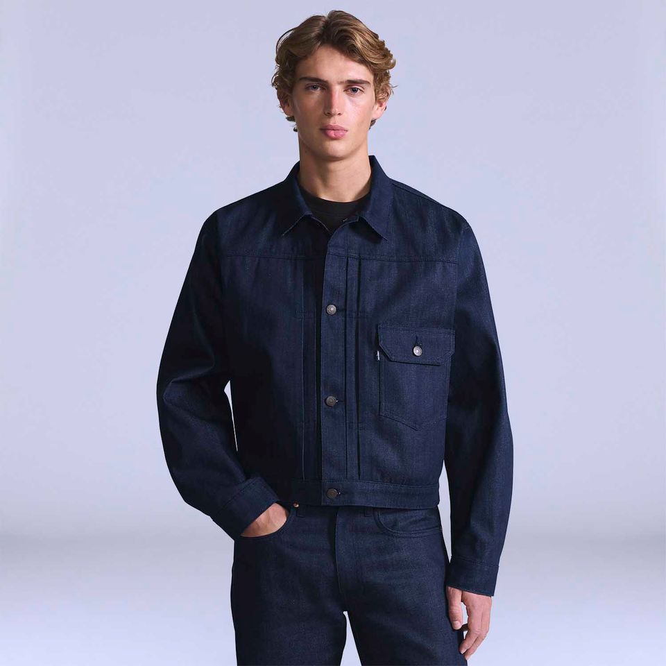 Jaqueta Jeans Levi's® Blue Tab Type Ii Lavagem Escura