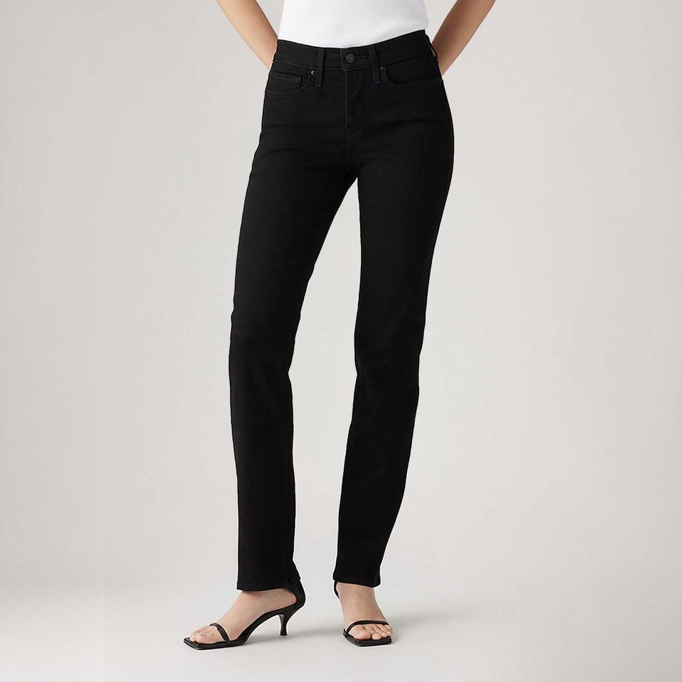 Calça Jeans Levi's® 314 Shaping Straight Preta