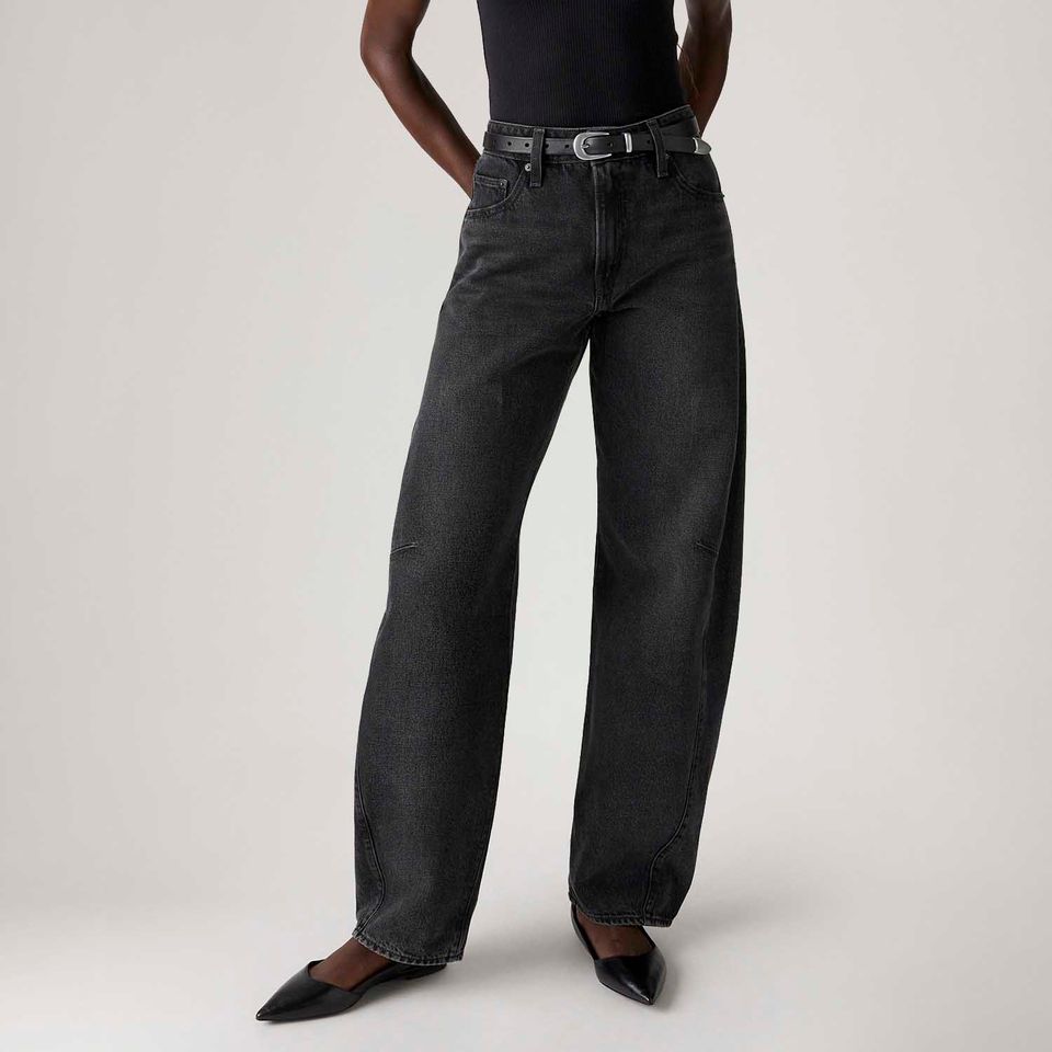Calça Jeans Levi's® Baggy Dad Barrel Preta