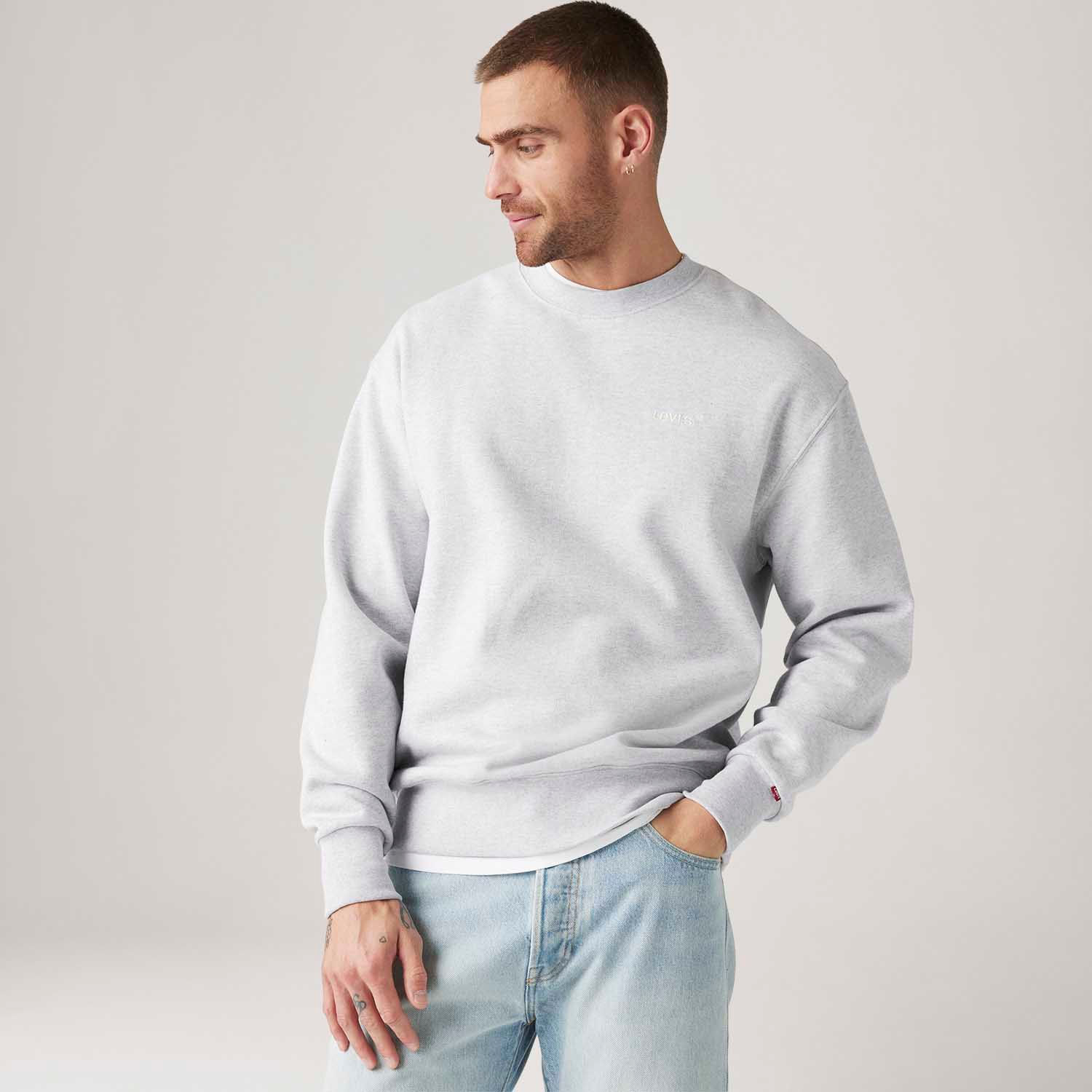 Moletom Levi's® Authentic Crew Cinza — Levi's