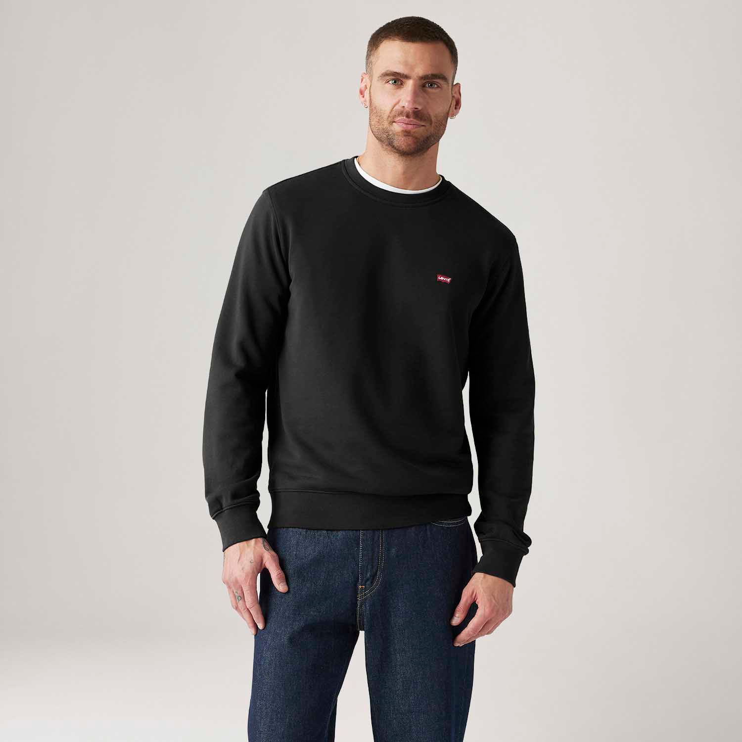 Moletom Levi's® Classic Sweater Preto Manga Longa — Levi's