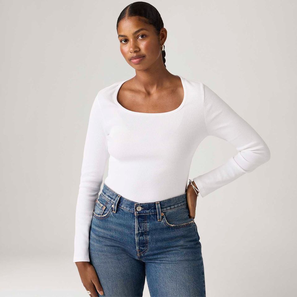Blusa Levi's® Essential Branca Manga Longa