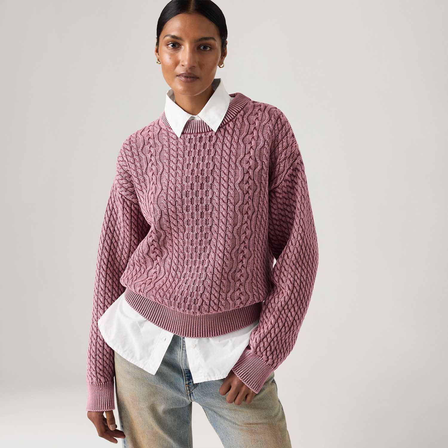 Suéter Levi's® Leilah Cable Rosa