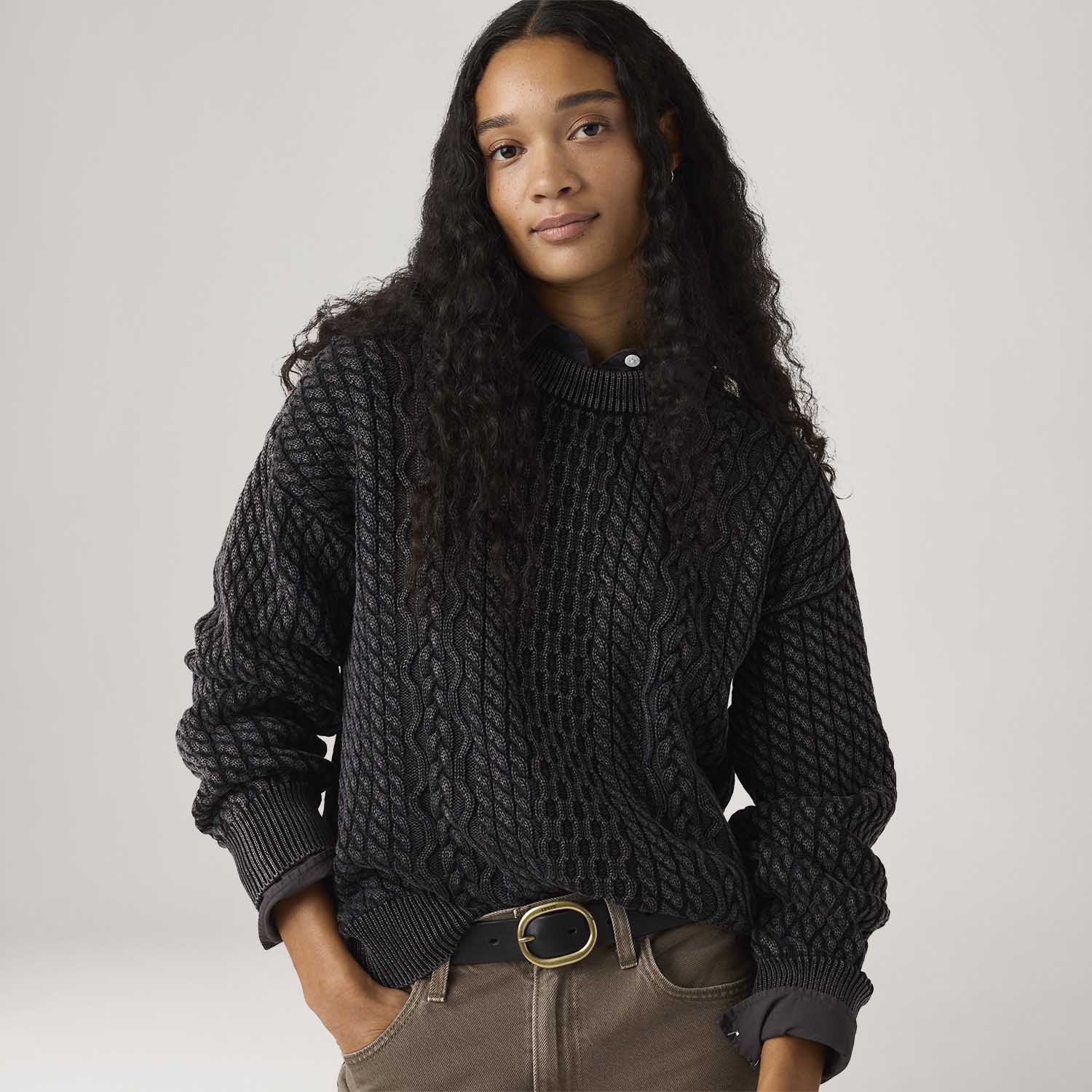 Suéter Levi's® Leilah Cable Preto
