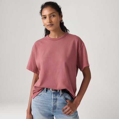 Camiseta Levi's® Vintage Manga Curta Rosa — Levi's