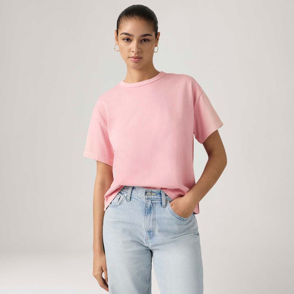 Camiseta Levi's® Vintage Manga Curta Rosa