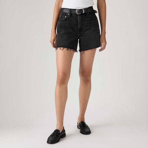 Shorts Jeans Levi's® Ribcage Preto — Levi's