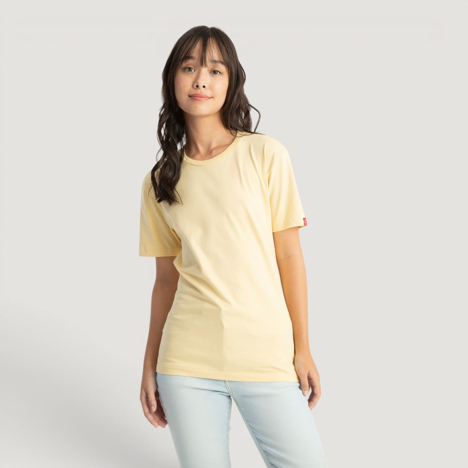 Camiseta Levi's® Slim Tab Amarela Manga Curta — Levi's