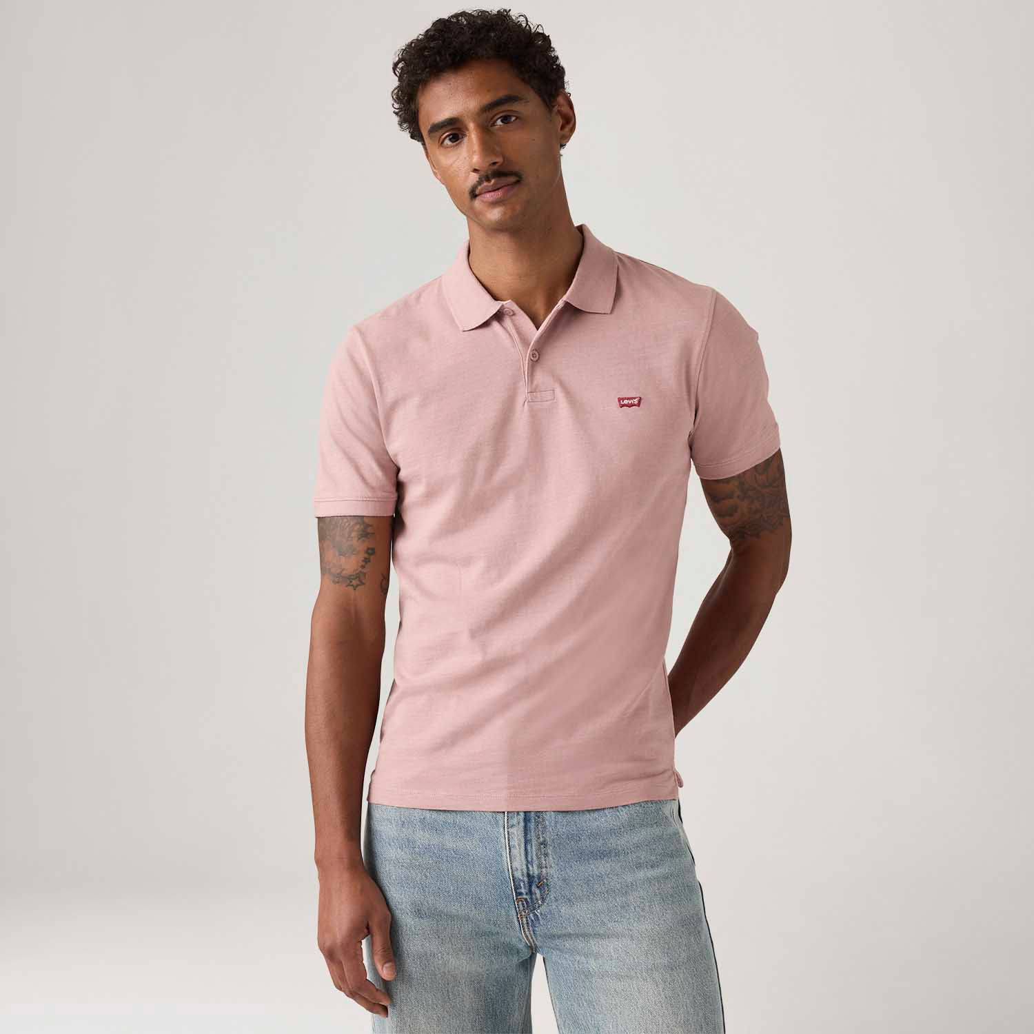 Polo Levi's® Slim Housemark Rosa