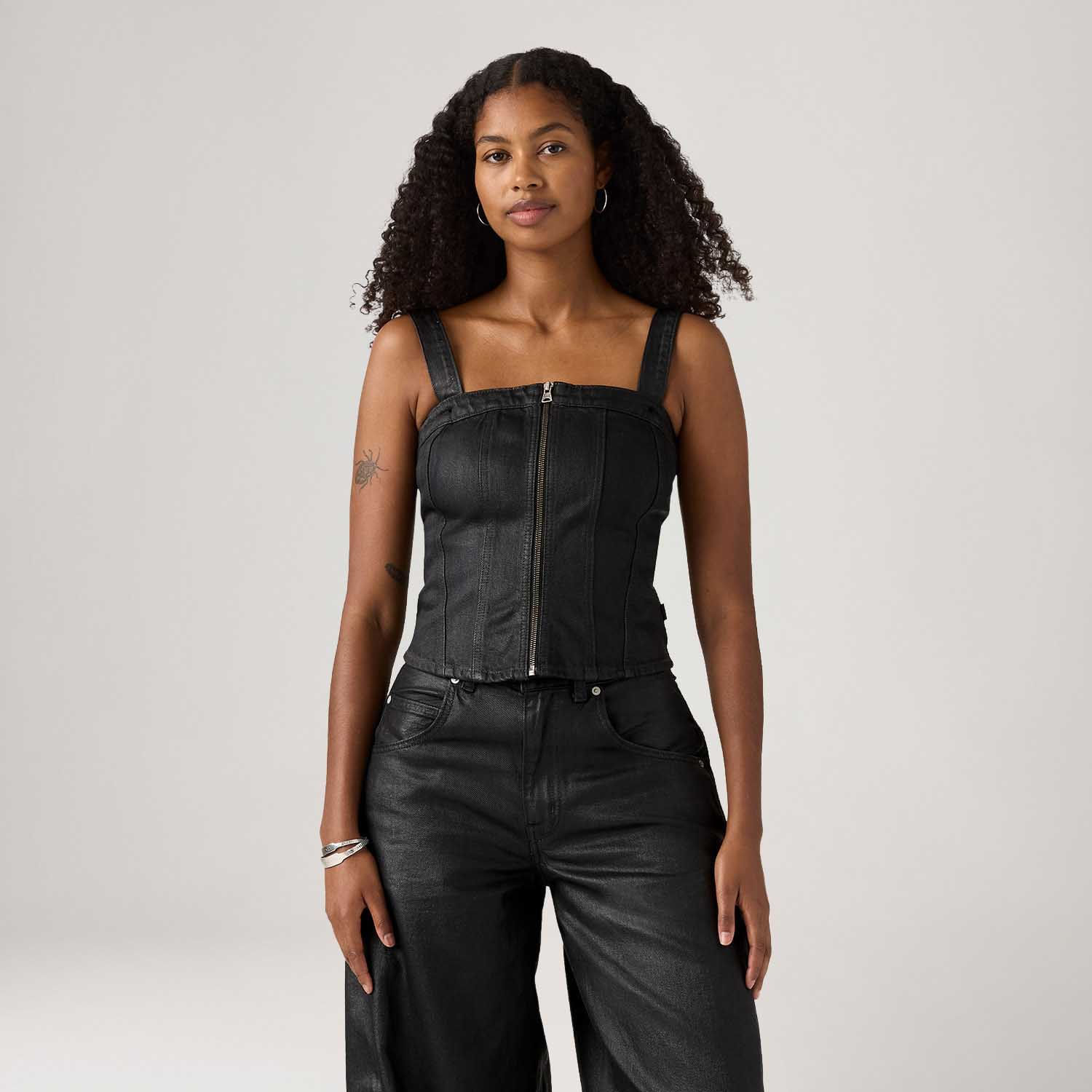 Top Levi's® Sculpted Bustier Preto