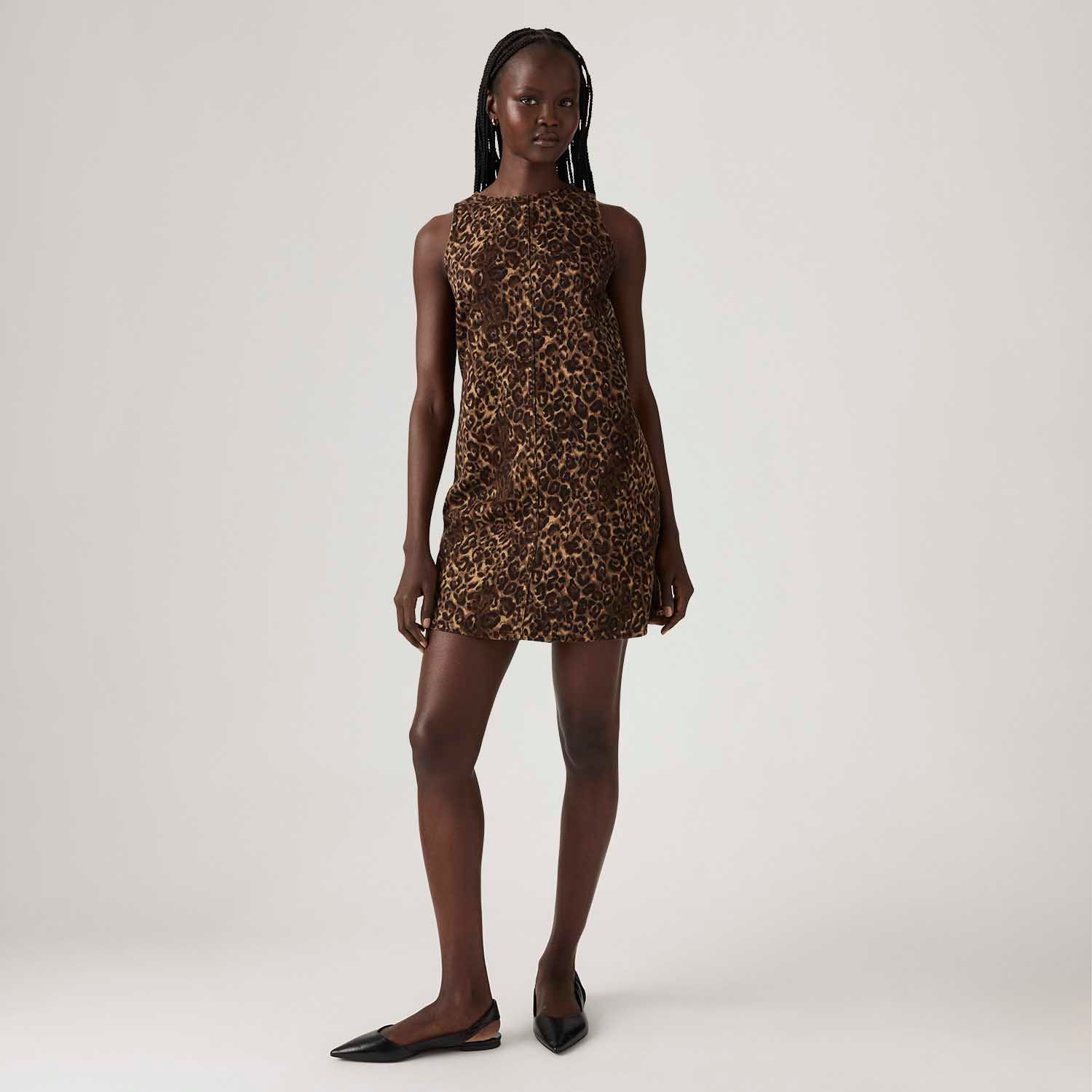 Vestido Levi's® 90'S Shift Marrom Oncinha Marrom