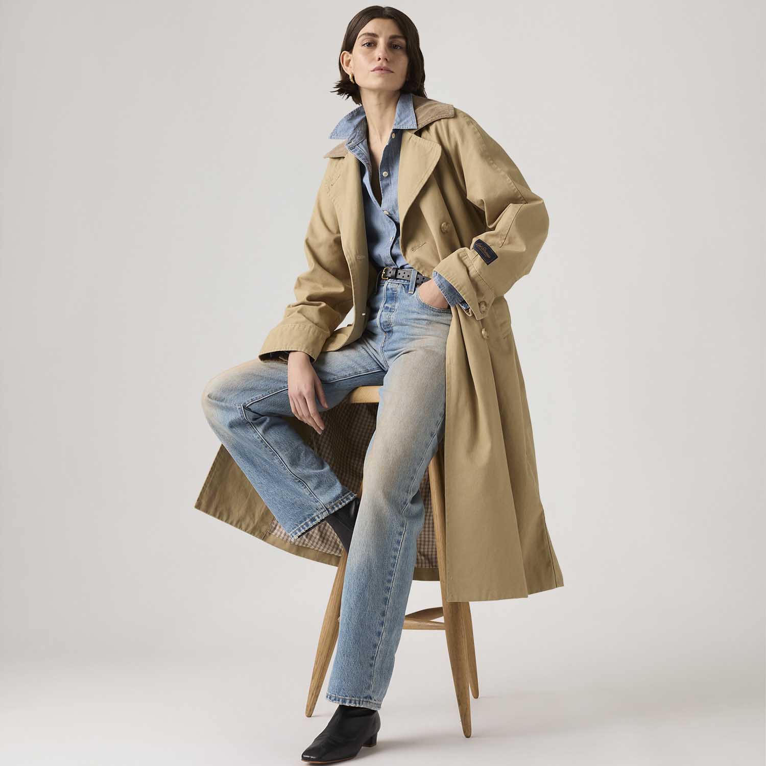 Trench Coat Levi's® Bree Classic Long Trench Bege