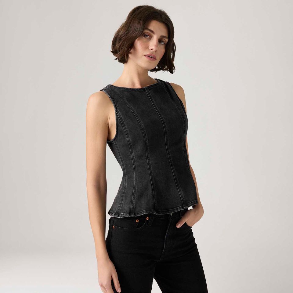 Regata Jeans Levi's® Leighton Peplum Preta