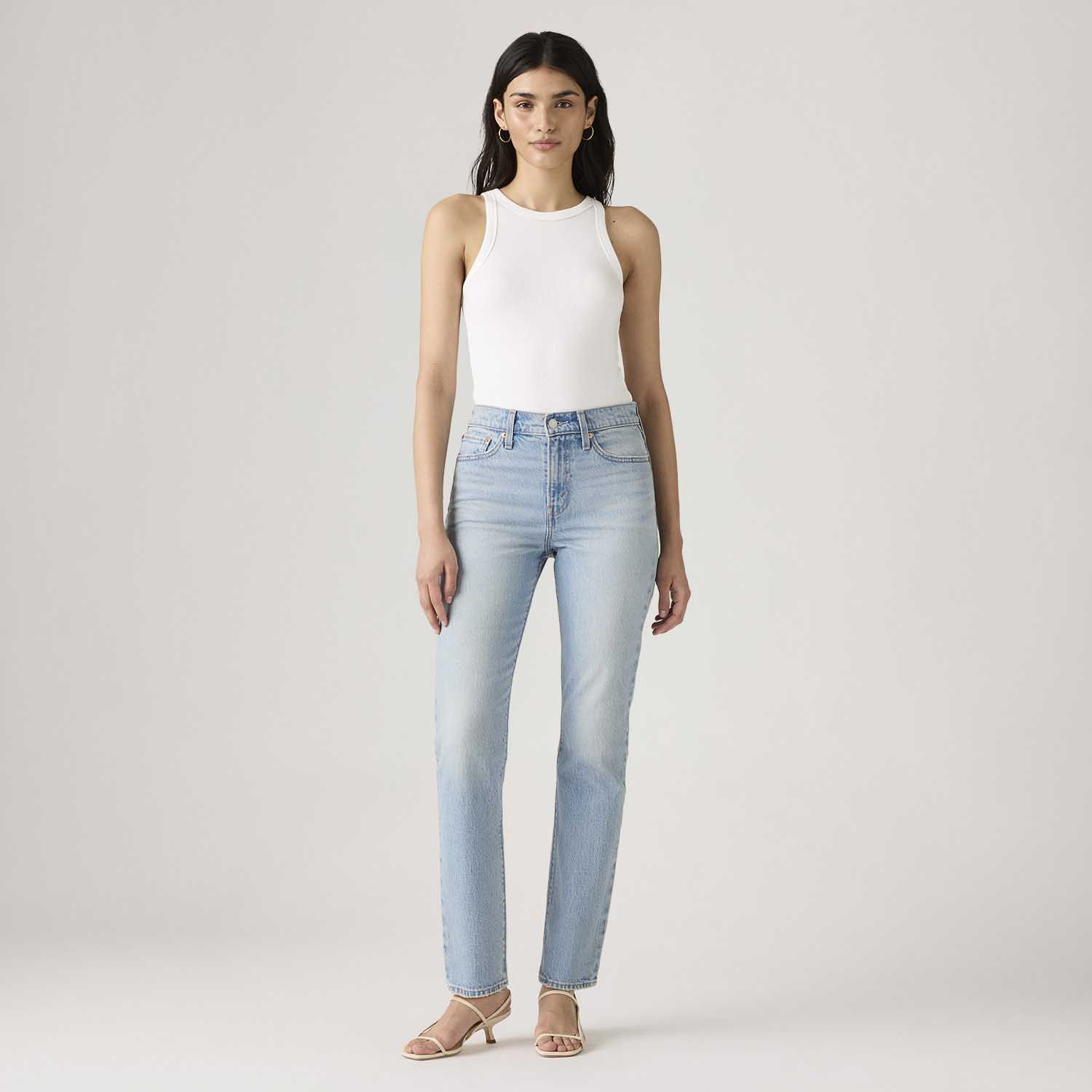 Calça Jeans Levi's® Wedie Slim Lavagem Clara