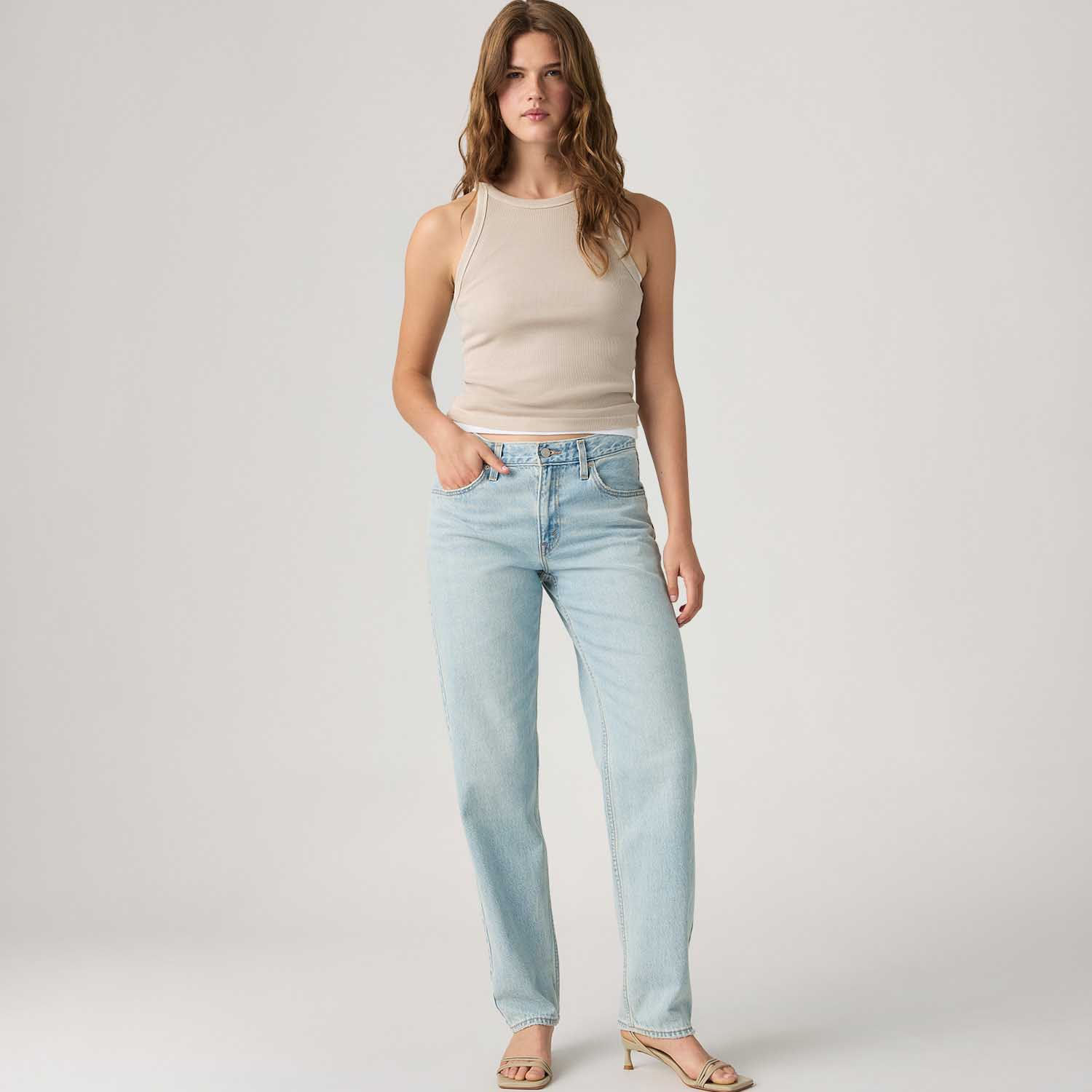 Calça Jeans Levi's® Loose Taper Lavagem Clara