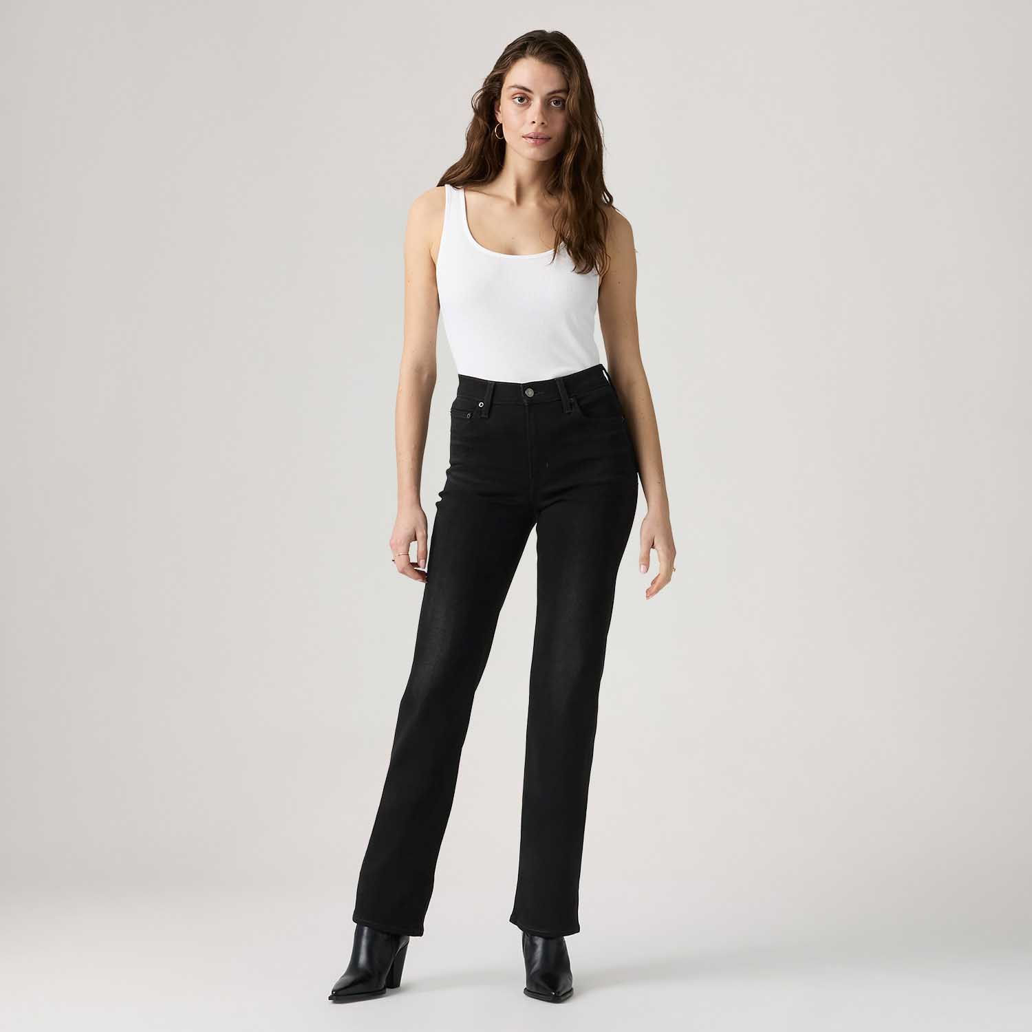 Calça Jeans Levi's® 723® High Rise Straight Preta