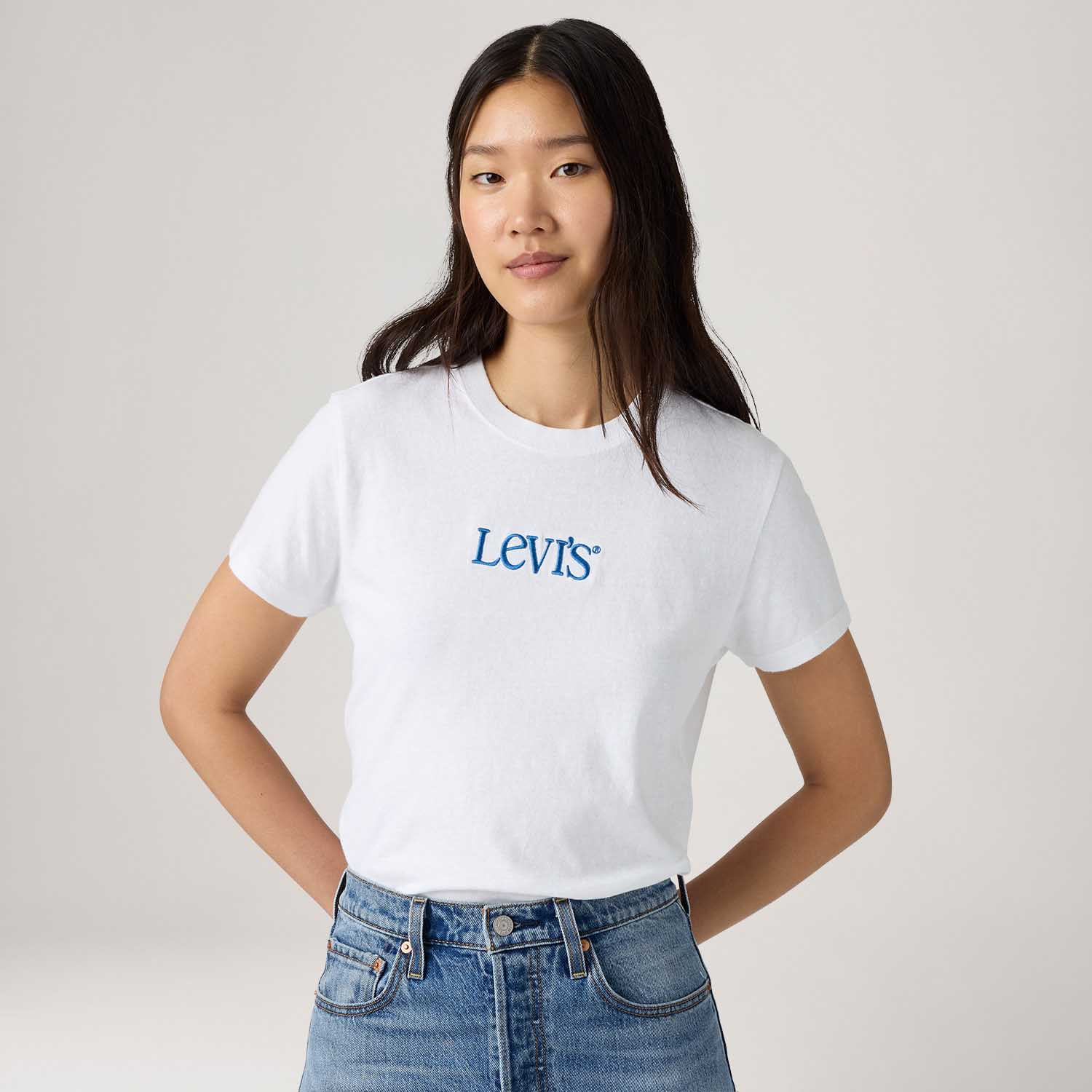 Camiseta Levi's® Favorite Graphic Branca Manga Curta