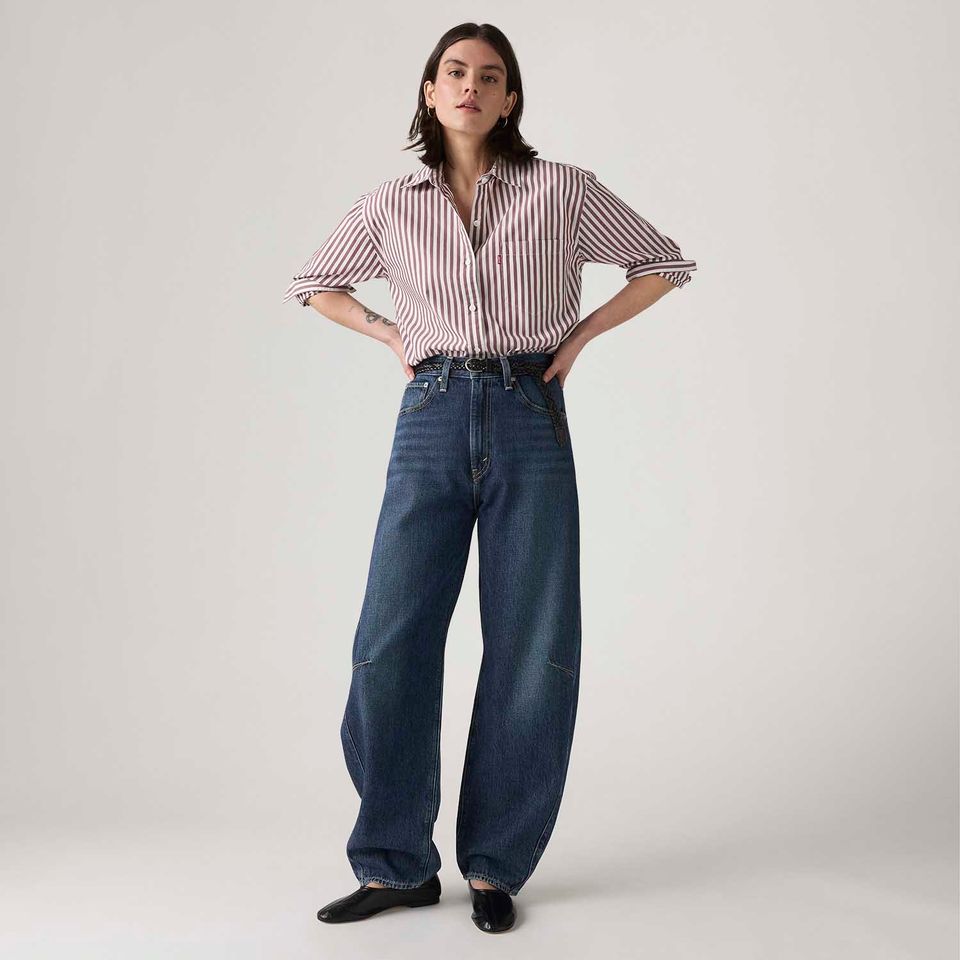 Calça Jeans Levi's® Cinch Barrel Lavagem Escura