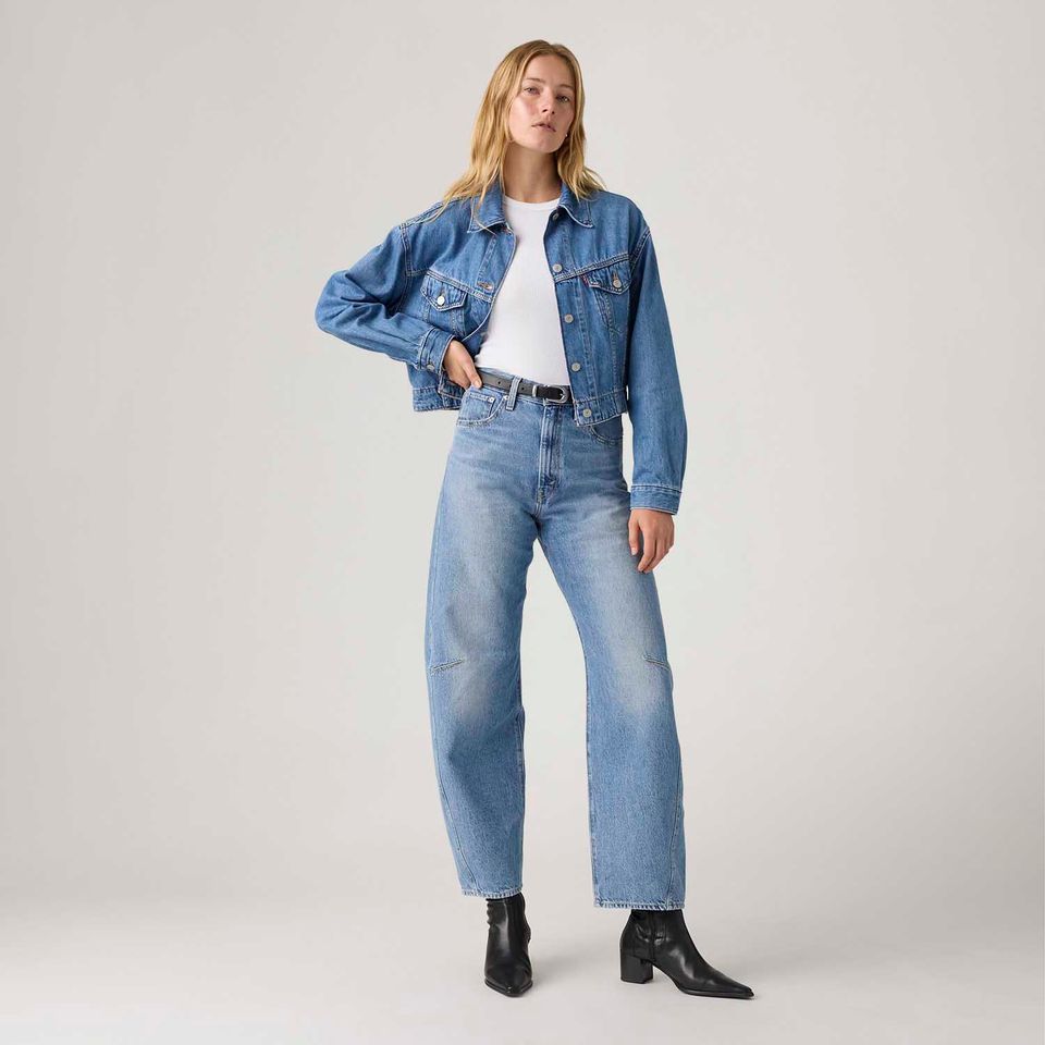 Calça Jeans Levi's® Cinch Barrel Lavagem Clara