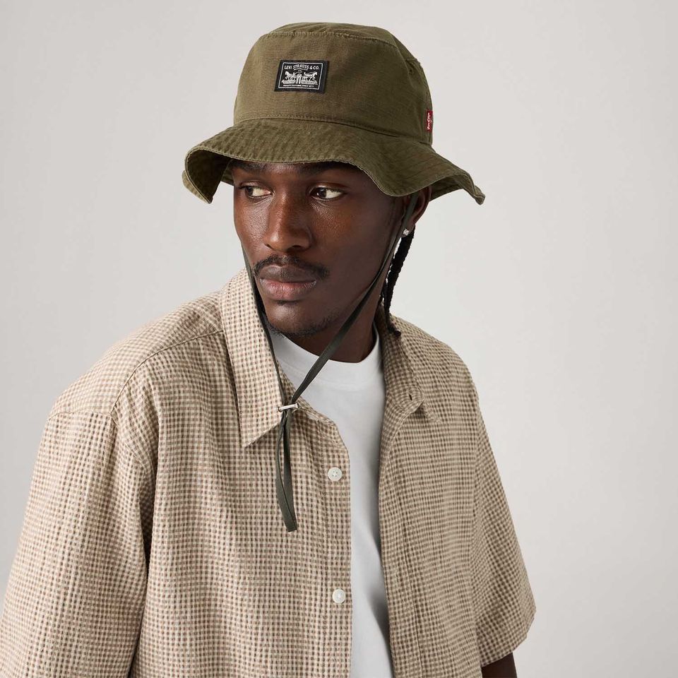 Bucket Hat Levi's® Summer Drawstring Marrom
