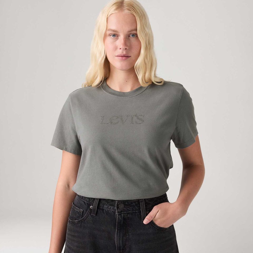 Camiseta Levi's® Favorite Graphic Cinza Manga Curta