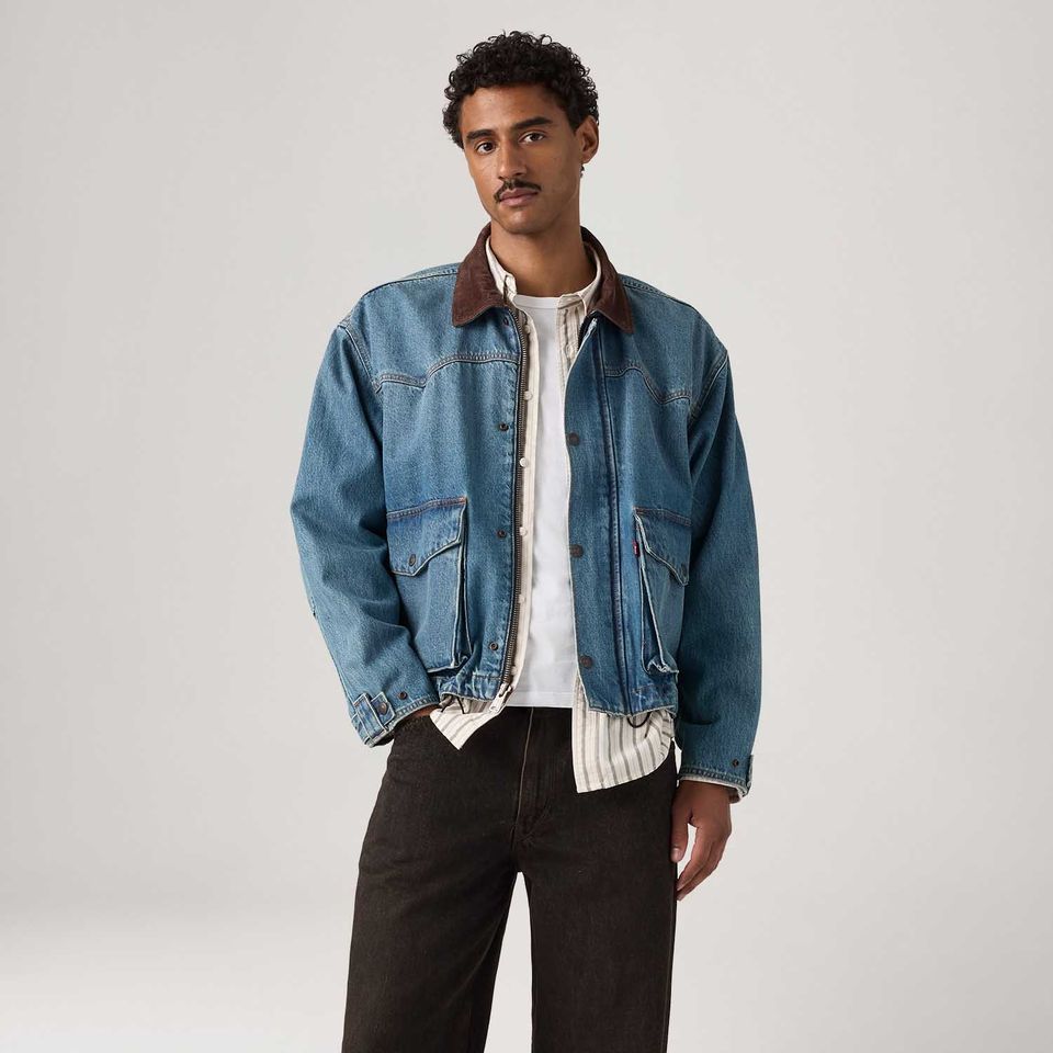 Jaqueta Jeans Levi's® Hilltop Lavagem Média