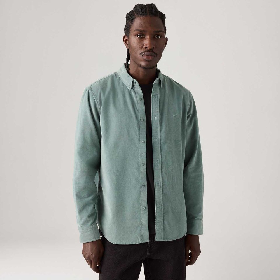 Camisa Levi's® Authentic Button Down Verde Claro Manga Longa
