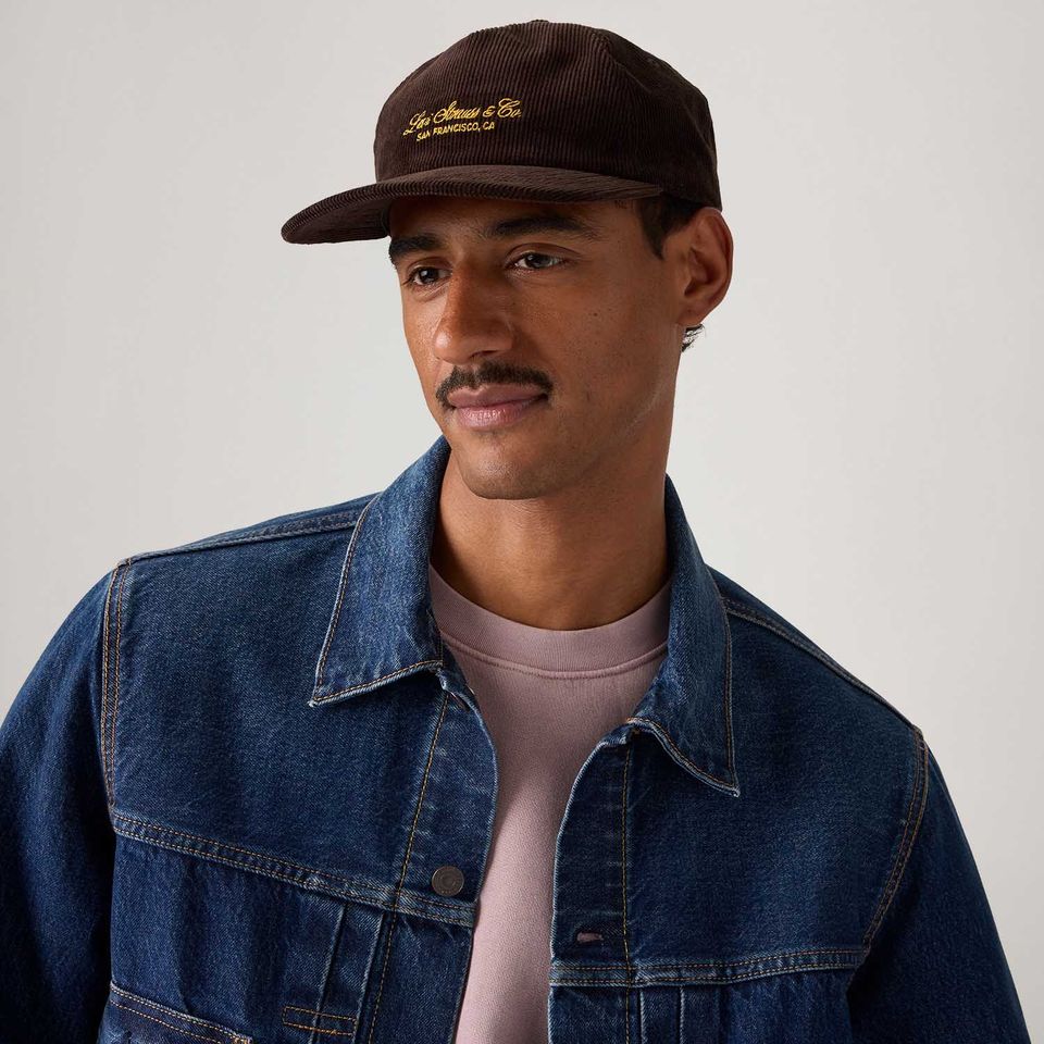 Boné Levi's® Lakeshore Trucker Veludo Marrom